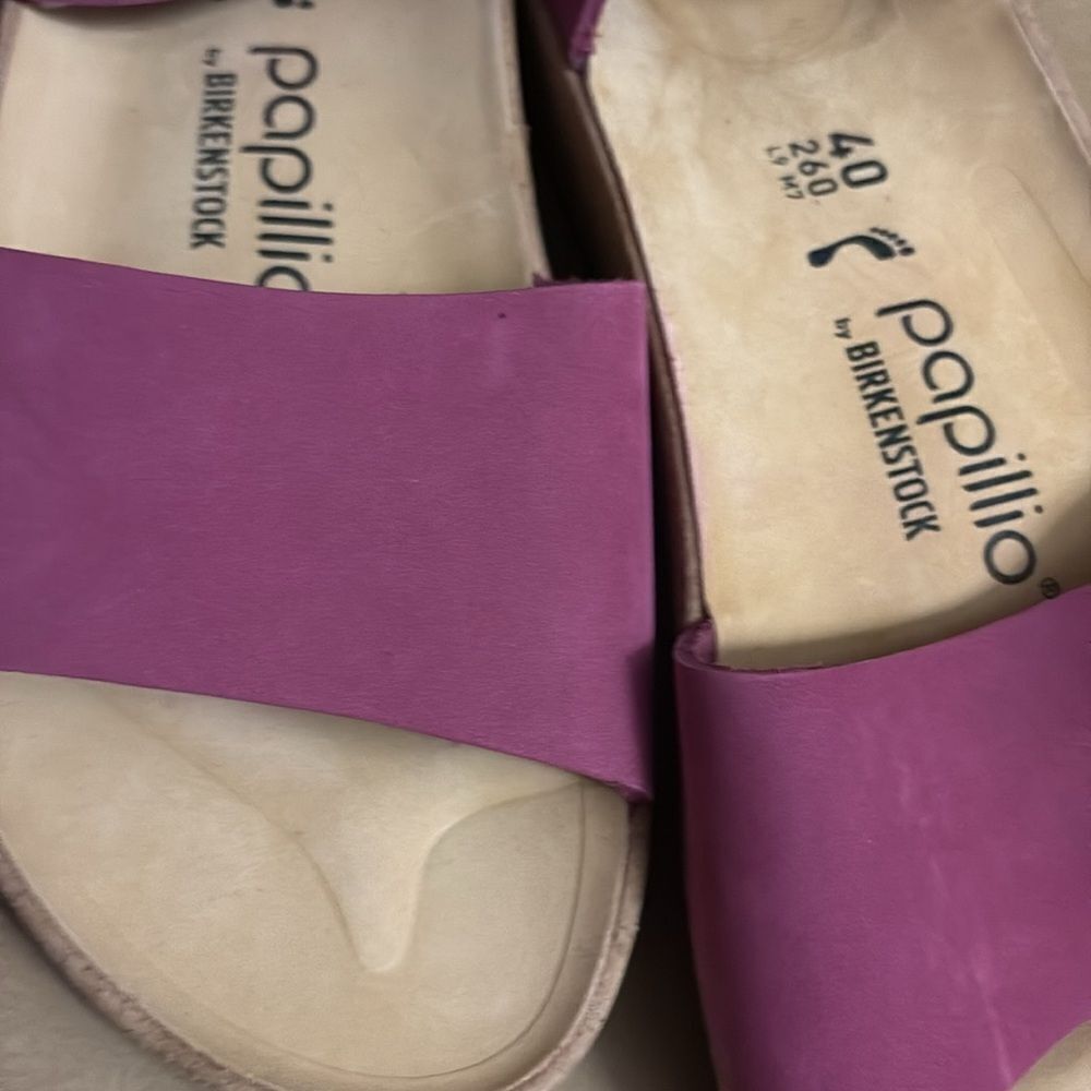 Birkenstocks Papillio Glenda Womens Size 40/9 Narrow Beach Sandals Boysenberry - Picture 6 of 10